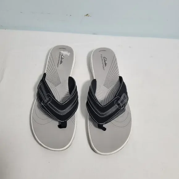 Clarks Women's Brinkley Cloudsteppers Black Flip Flops Size 11 31726-2862 - Picture 5 of 5